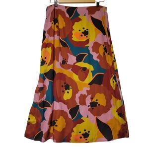 Marine Layer Floral Midi Skirt - Multicolor